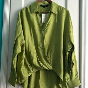 NWT Rachel Rays Faux Wrap High Low Top